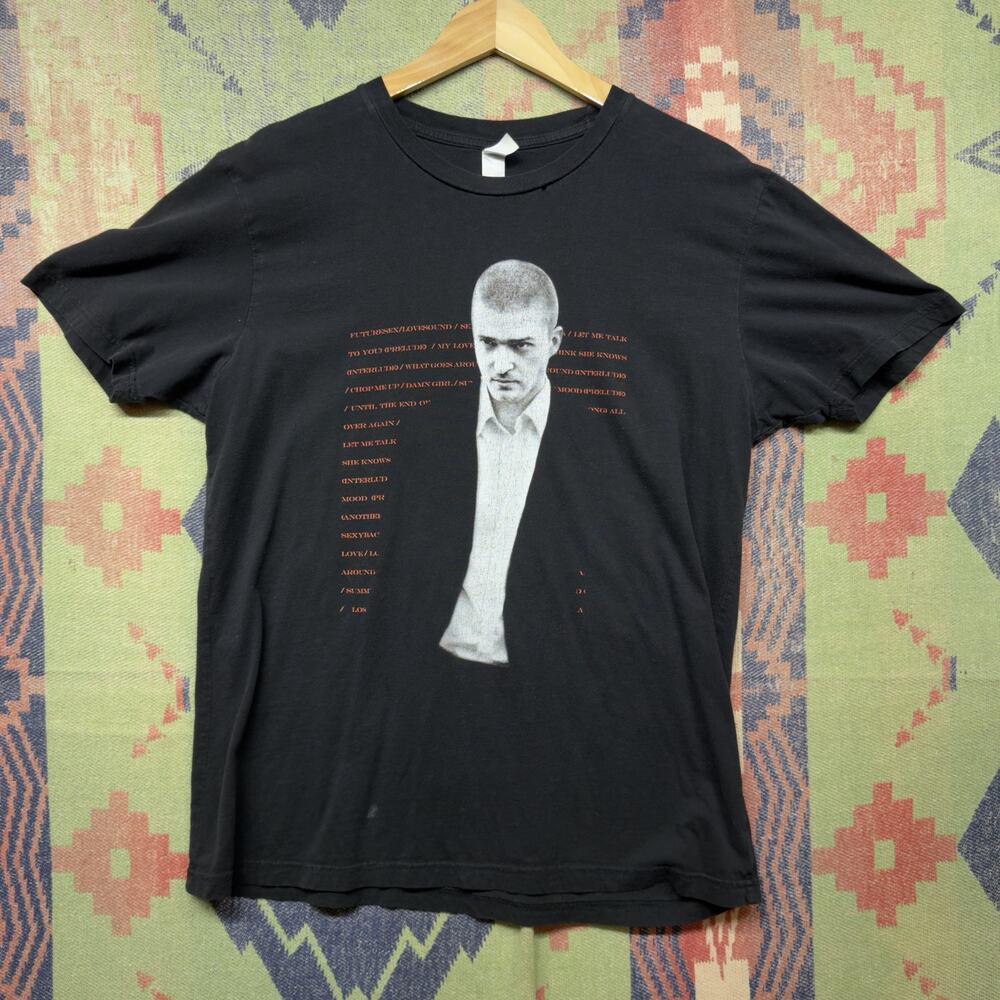 Justin Timberlake Vintage Tour T Shirt Size Medium 2000s